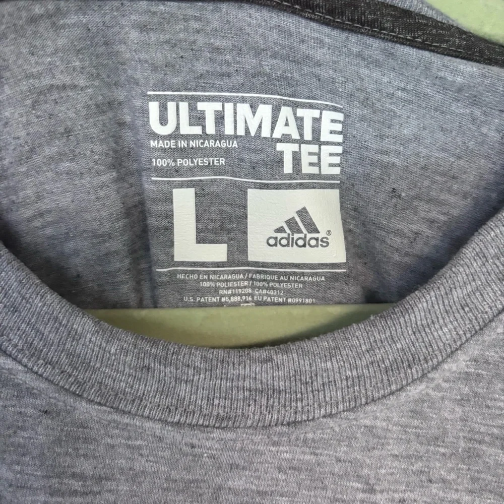 Adidas Gray and‎ Red Short Sleeve Tees